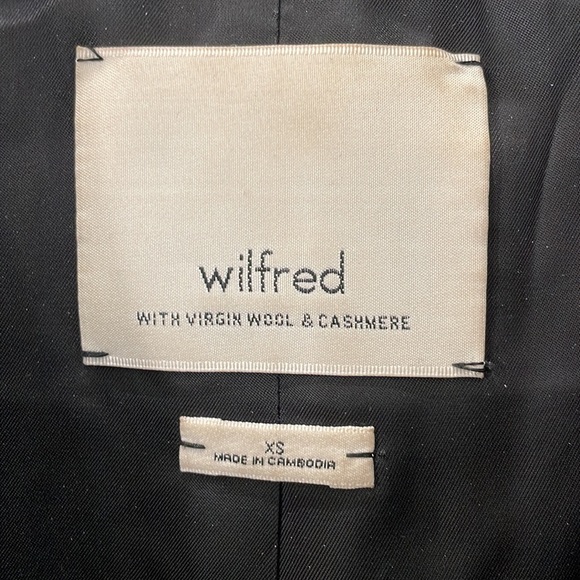 Wilfred Cocoon Jacket with Leather Sleeves - Picture 4 of 6